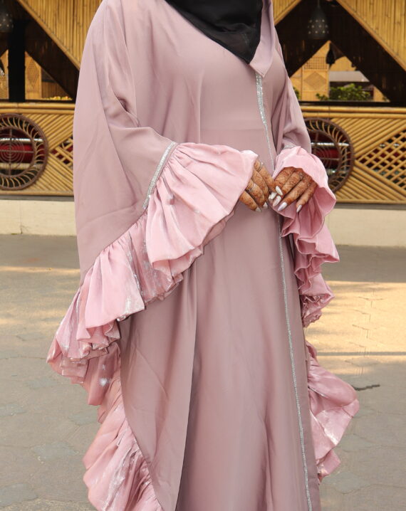 Full Frill TikTok Abaya Kaftan - Image 4