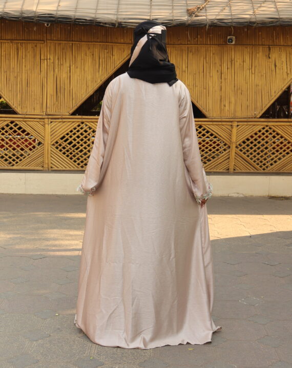 Zoom Shining Jacket Lace Abaya - Image 4