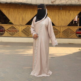 Zoom Shining Jacket Lace Abaya